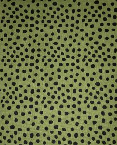 Green with black dots